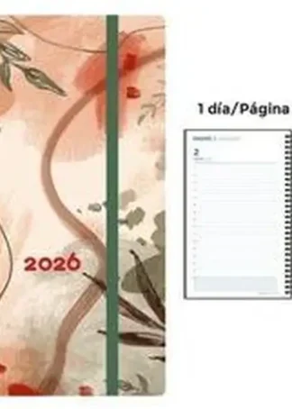 AGENDA ANUAL ESPIRAL 2026 PP DP DECORADA SUNSET 4º