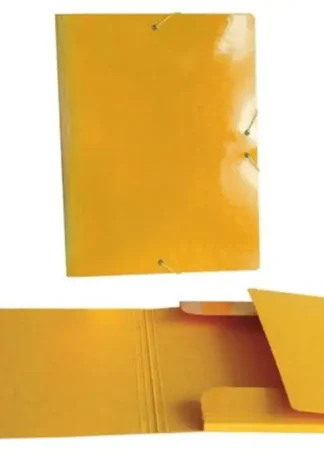 CARPETA SOLAPAS FOLIO PLASTICO BRILLO LASER AMARILLO
