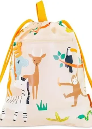 SACO PLANO INFANTIL IMPERMEABLE PARA NIÑOS JUNGLE