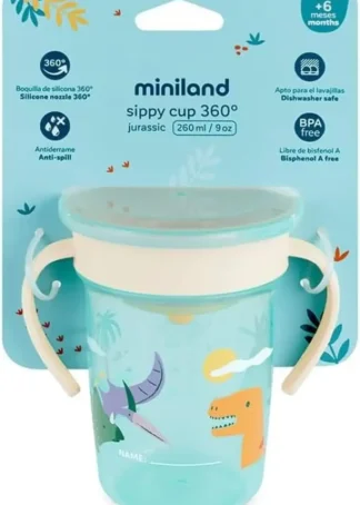 VASO APRENDIZAJE ANTIDERRAME SIPPY CUP JURASSIC
