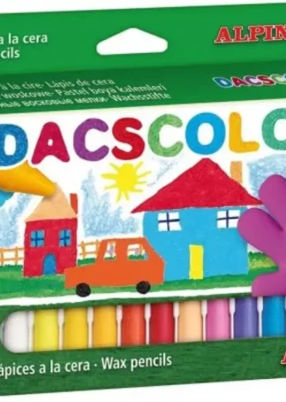 ESTUCHE 24 CERAS DACSCOLOR SEMIBLANDAS