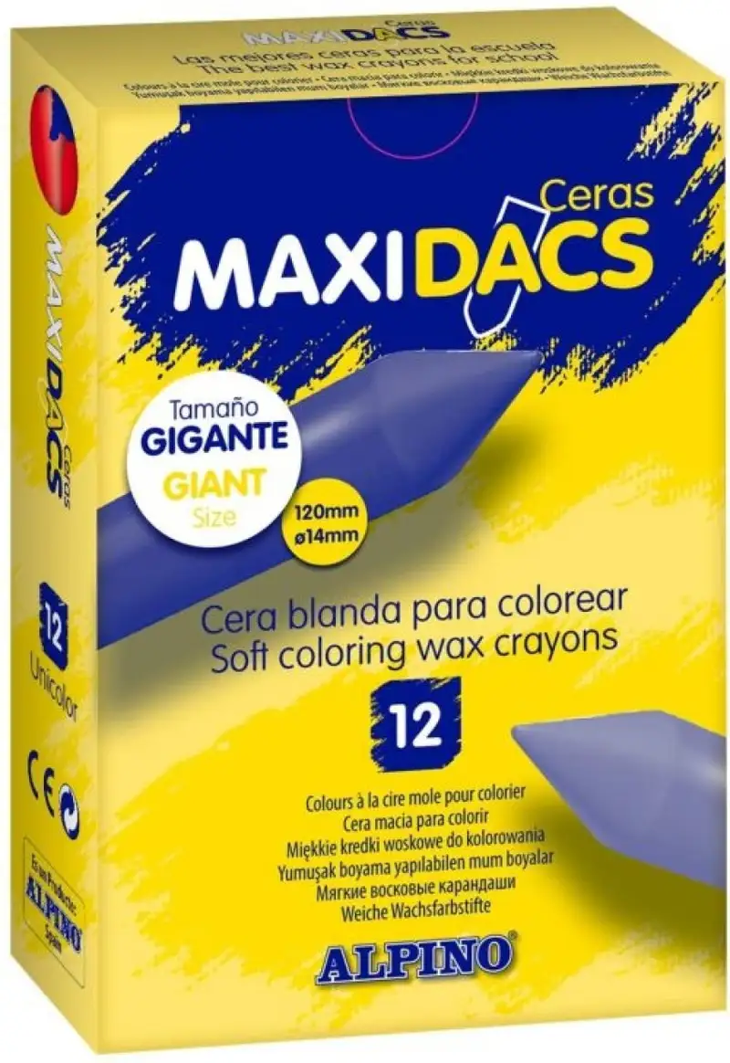 C/12 CERAS BLANDAS MAXIDACS AMARILLO CLARO