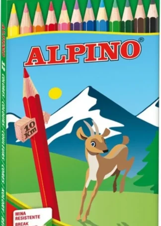 ESTUCHE 12 LAPICES COLORES ALPINO SURTIDOS 654