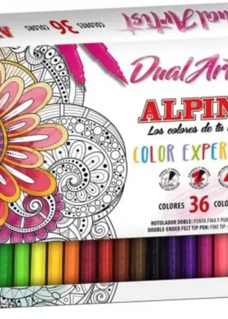 ESTUCHE 36 ROTULADORES DOBLE PUNTA DUAL ARTIST COLORES SURT