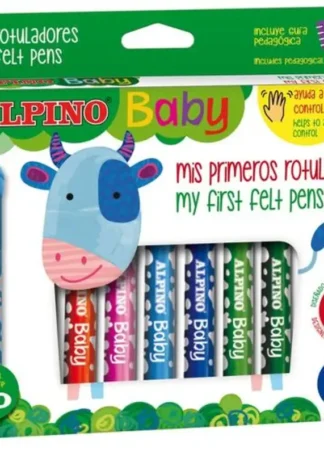 ESTUCHE 10 ROTULADORES ALPINO BABY