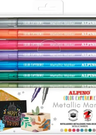 ESTUCHE 10 ROTULADORES MULTISUPERFICIES METALIC MARKER