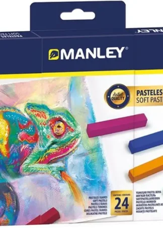 ESTUCHE 24 BARRAS PASTEL SUAVE COLORES SURTIDOS