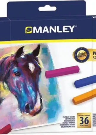 ESTUCHE 36 BARRAS PASTEL SUAVE COLORES SURTIDOS