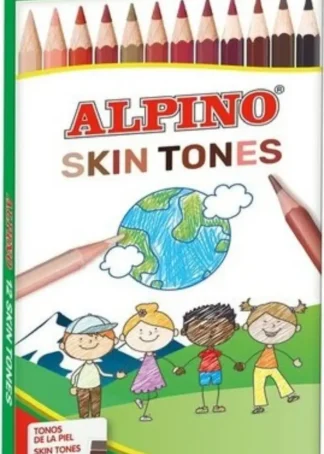 ESTUCHE 12 LAPICES COLORES ALPINO SKIN TONES