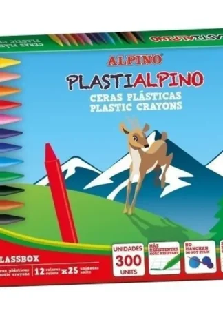 CAJA 300 CERAS PLASTIALPINO DURAS SURTIDAS