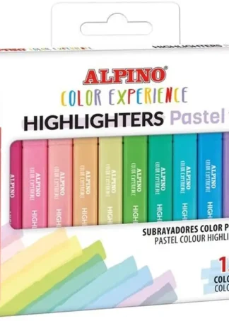 ESTUCHE 12 MARCADORES FLUORESCENTES COLORES PASTEL