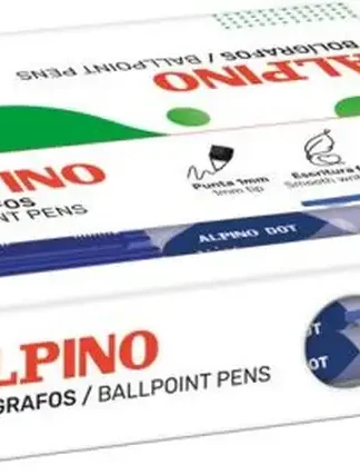 C/24 BOIGRAFO ALPINO DOT UNICOLOR AZUL PUNTA 1,0MM