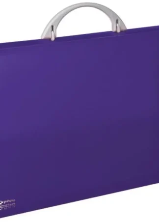 MALETIN PORTADOCUMENTOS VIOLETA PP TRANSLUCIDO 345X245X40MM
