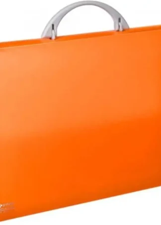 MALETIN PORTADOCUMENTOS NARANJA PP TRANSLUCIDO 345X245X40MM