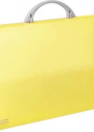 MALETIN PORTADOCUMENTOS AMARILLO PP TRANSLUCIDO 345X245X40
