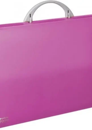 MALETIN PORTADOCUMENTOS FUCSIA PP TRANSLUCIDO 345X245X40MM