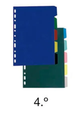 BOLSA SEPARADORES 4º 5 PESTAÑAS MULTITALADRO