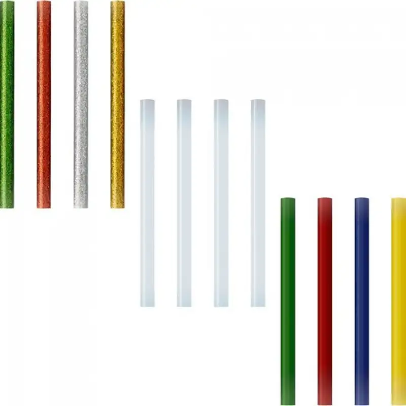 BLISTER 12 RECAMBIOS BARRA SILICONA 7,5MM GLITTER