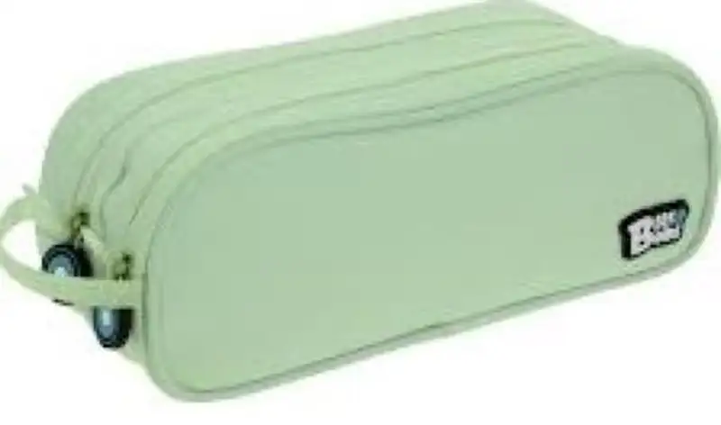 PORTATODO DOBLE BITS &BOBS MINT SOFT 24,5X9,5 CM