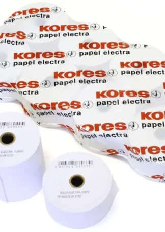 PACK 10 ROLLOS PAPEL ELECTRA 70X65X12MM KORES