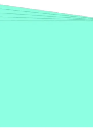 PAQ/25 CARTULINA FIXO 50X65 180G. AZUL TURQUESA