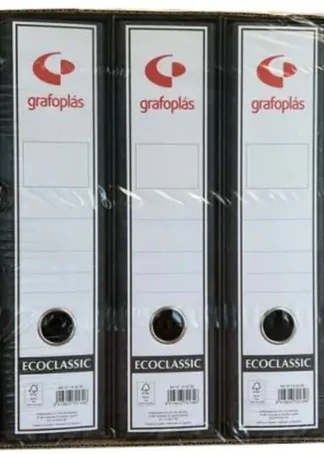 PACK/5 ARCHIVADOR DE PALANCA Fº CARTON ENTRECOLADO SIN RADO