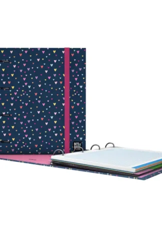 CARPEBOOK 4D35 A4 B&B HEARTS 28X32X4CM