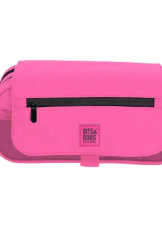 PORTATODO TRIPLE C/ SOL B&B FLUOR P ROSA 22,5X12X14CM