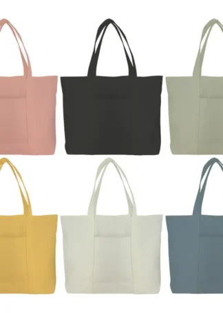 BOLSA TOTE BAG COTTON ROSA 56X37X16CM