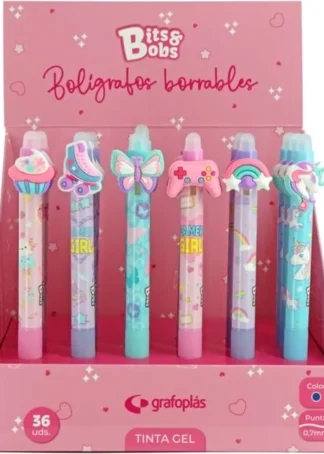 EXP 36 BOLIGRAFO BORRABLE CON GRIP SURTIDO CUT