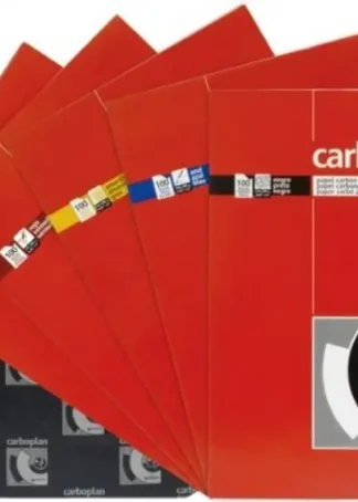 PAQ/100 HOJAS PAPEL DE CALCO AZUL 210X330MM CARBOPLAN