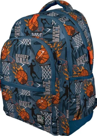 MOCHILA RUBBER B&B BASKETBALL 33X46X22,5CM