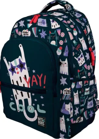 MOCHILA RUBBER B&B MIAU 33X46X22,5CM