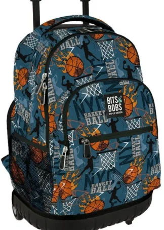 MOCHILA ROLLER B&B BASKETBALL 37X52X25CM