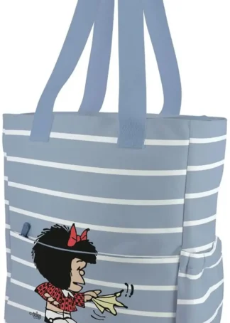 BOLSA TELA MAFALDA BOAT 31X37,5X14CM