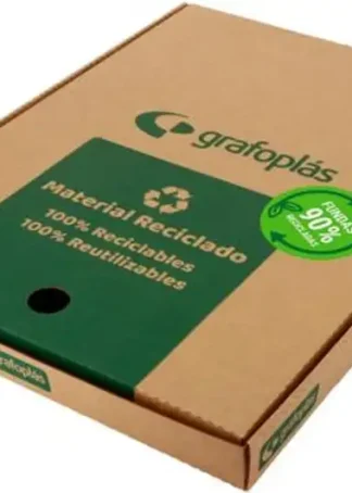 C/100 FUNDAS A4 MULTITALADRO PP PIEL DE NARANJA RECICLADAS