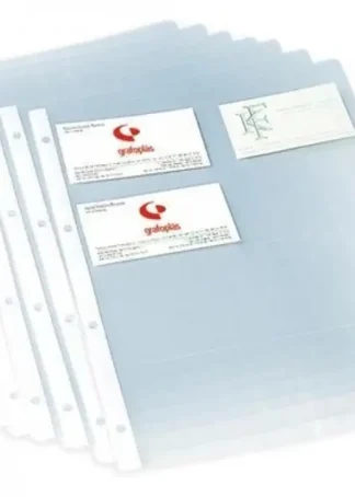 PAQ/10 FUNDAS A4 PORTATARJETAS 100X70MM