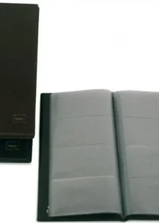 TARJETERO BASIC NEGRO CAPACIDAD 160 TARJETAS 105X68MM