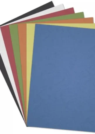 PACK 100 TAPAS A4 CARTULINA PIEL ROJO 250 MICRAS