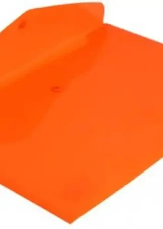 PAQ/12 CARPETA SOBRE Fº CIERRE BROCHE PP NARANJA FLUOR GRAF