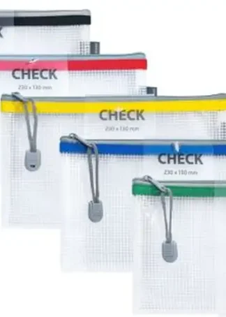 C/20 BOLSAS ZIPPER BAG CREMALLERA CHECK COLORES SURTIDOS