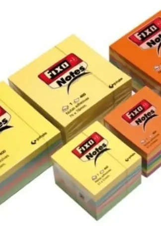 CUBO 400 NOTAS ADHESIVAS 51X51MM FIXO COLORES NEON