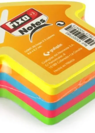 BLOC 250 NOTAS ADHESIVAS FLECHA 76X76MM COLORES NEON