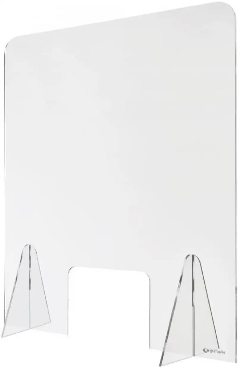 MAMPARA DE PROTECCION DE METACRILATO 700X850MM METACRILATO