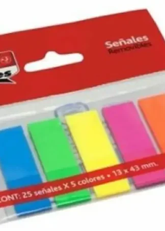 C/24 BLISTER MARCADORES AUTOADHESIVOS 13X43 5 COLORES NEON