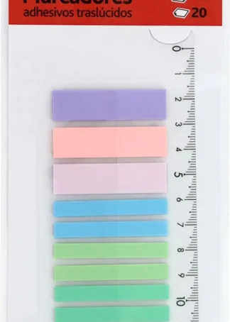 BLISTER 11 MARCADORES AUTOADHESIVOS TRANS. 3 12X45 8 6X45