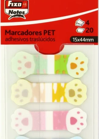 BLISTER 4 TIRAS ADHESIVAS TRANSLUCIDAS 15X44 HUELLAS