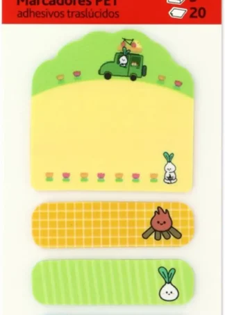 BLISTER 5 TIRAS ADHESIVAS TRANSLUCIDAS 45X45 12X45 DISEÑO