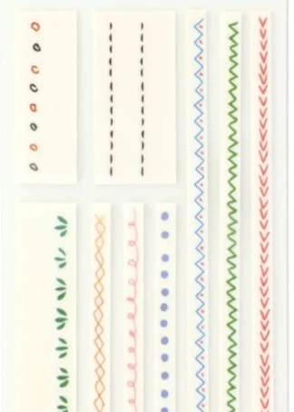 BLISTER 9 TIRAS ADHESIVAS TRANSLUCIDAS VARIOS TAMAÑOS SURTI