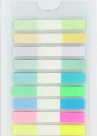 BLISTER 13 MARCADORES AUTOADHESIVOS TRANSLUCIDOS 6X45